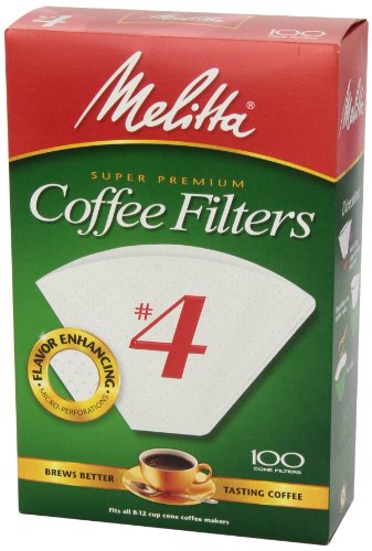 Melitta cone filter compatible with 8-12 cup brewers