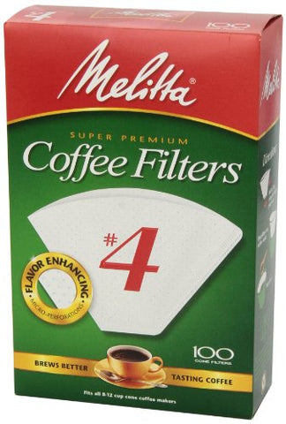 Melitta cone filter compatible with 8-12 cup brewers
