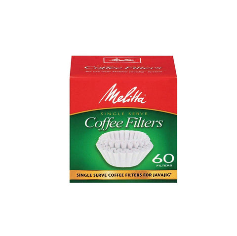 Melitta Java Jig biodegradable paper filters for sustainable brewing.