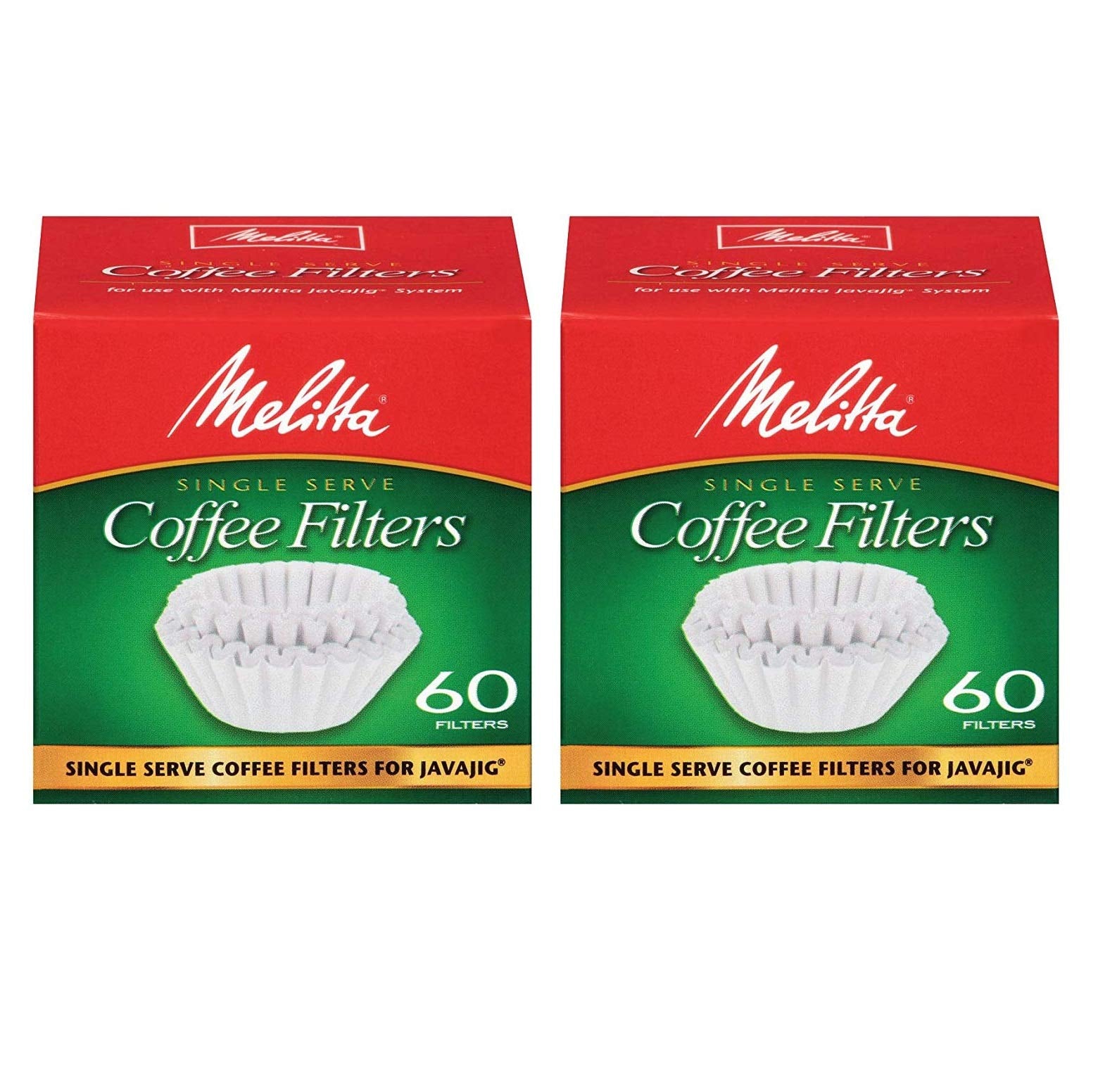 Melitta Java Jig single-serve filter in use with a Keurig brewer.