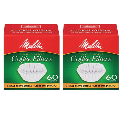 Melitta Java Jig single-serve filter in use with a Keurig brewer.