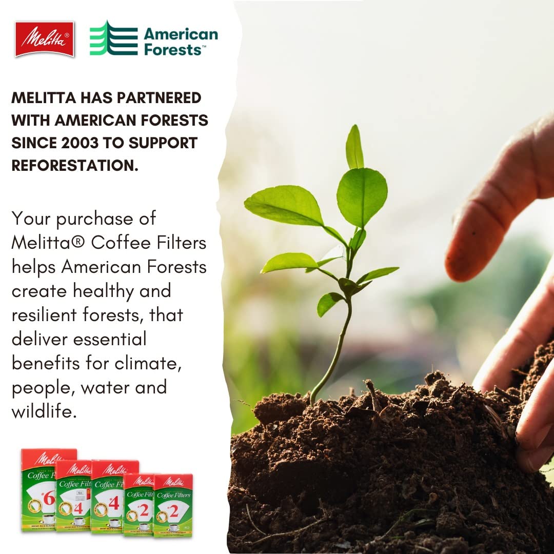 Melitta natural brown paper filter as an eco-friendly option