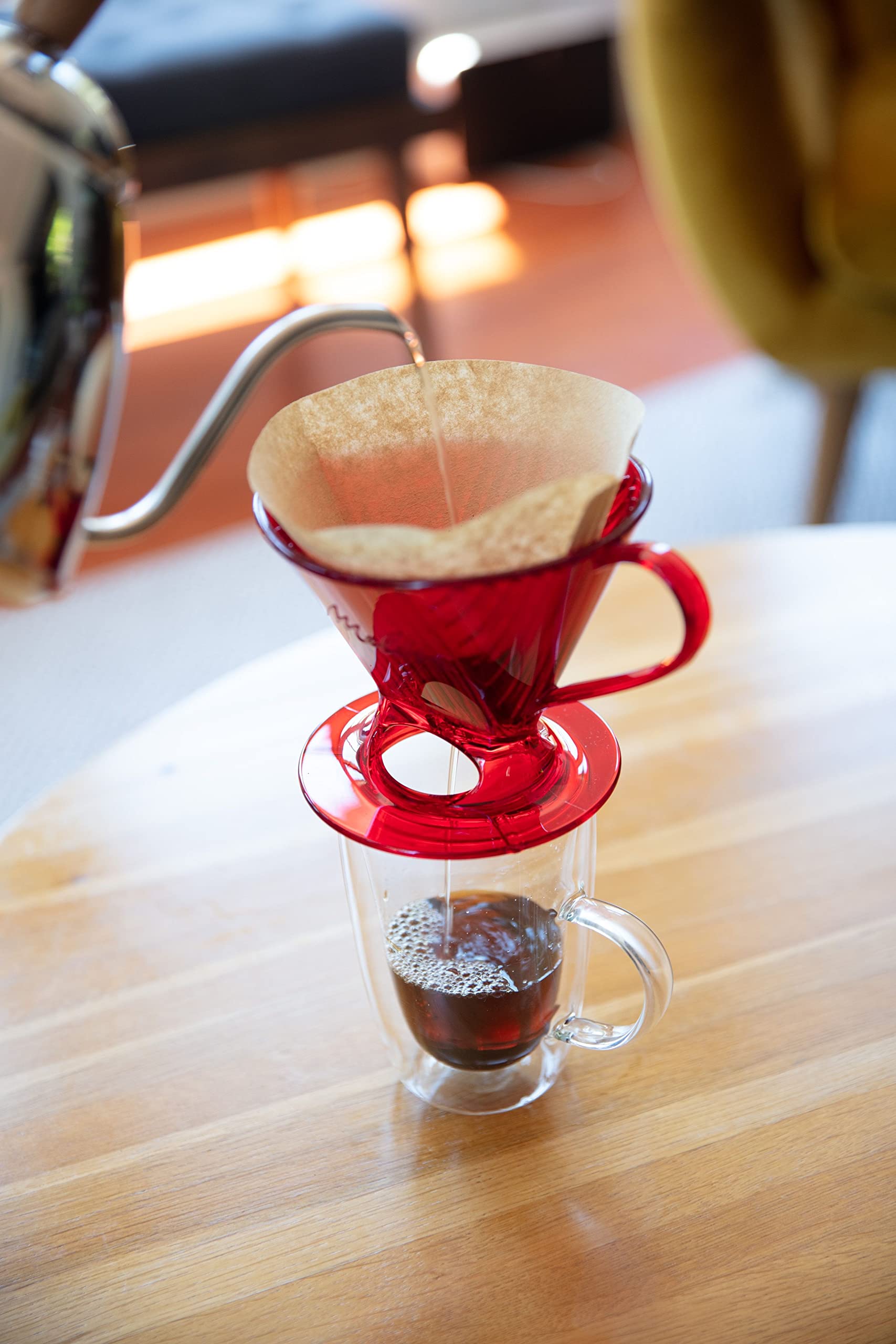 Melitta pour-over ready filter designed for precise drip
