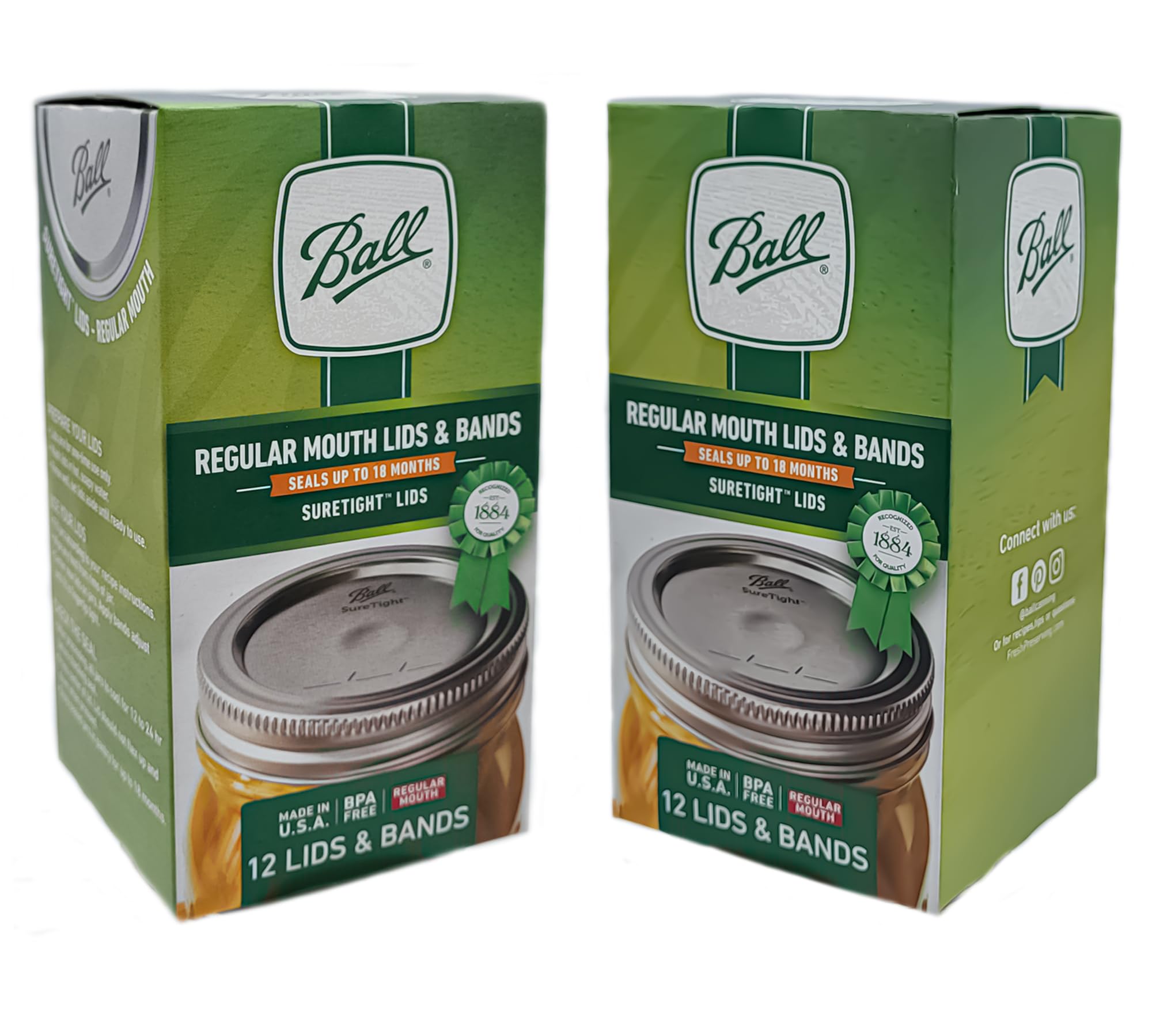 MEM WORLDSHOP 2-pack display of lids and bands for batch canning.