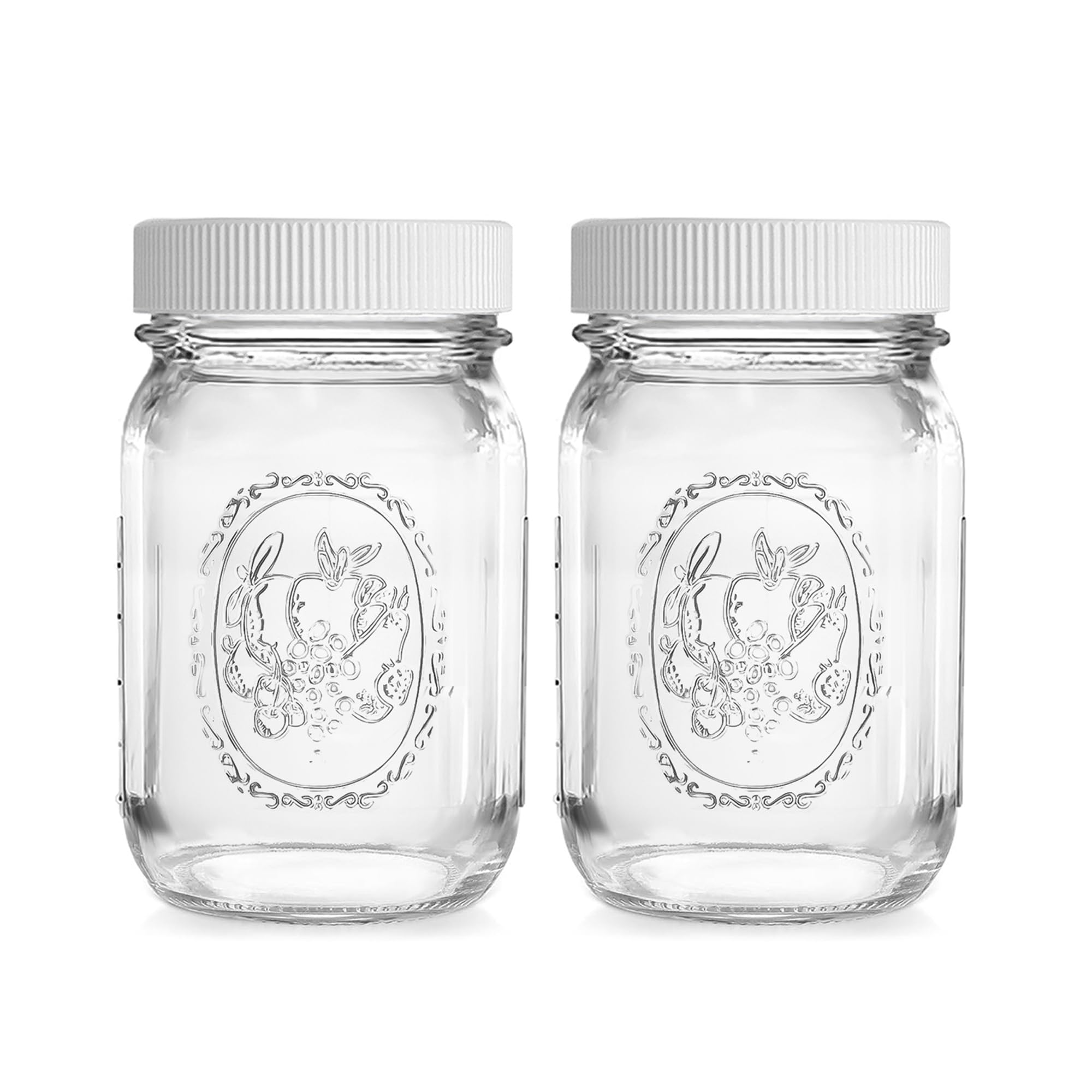 MEM WORLDSHOP freezer safe regular mouth jars suitable for freezing produce.