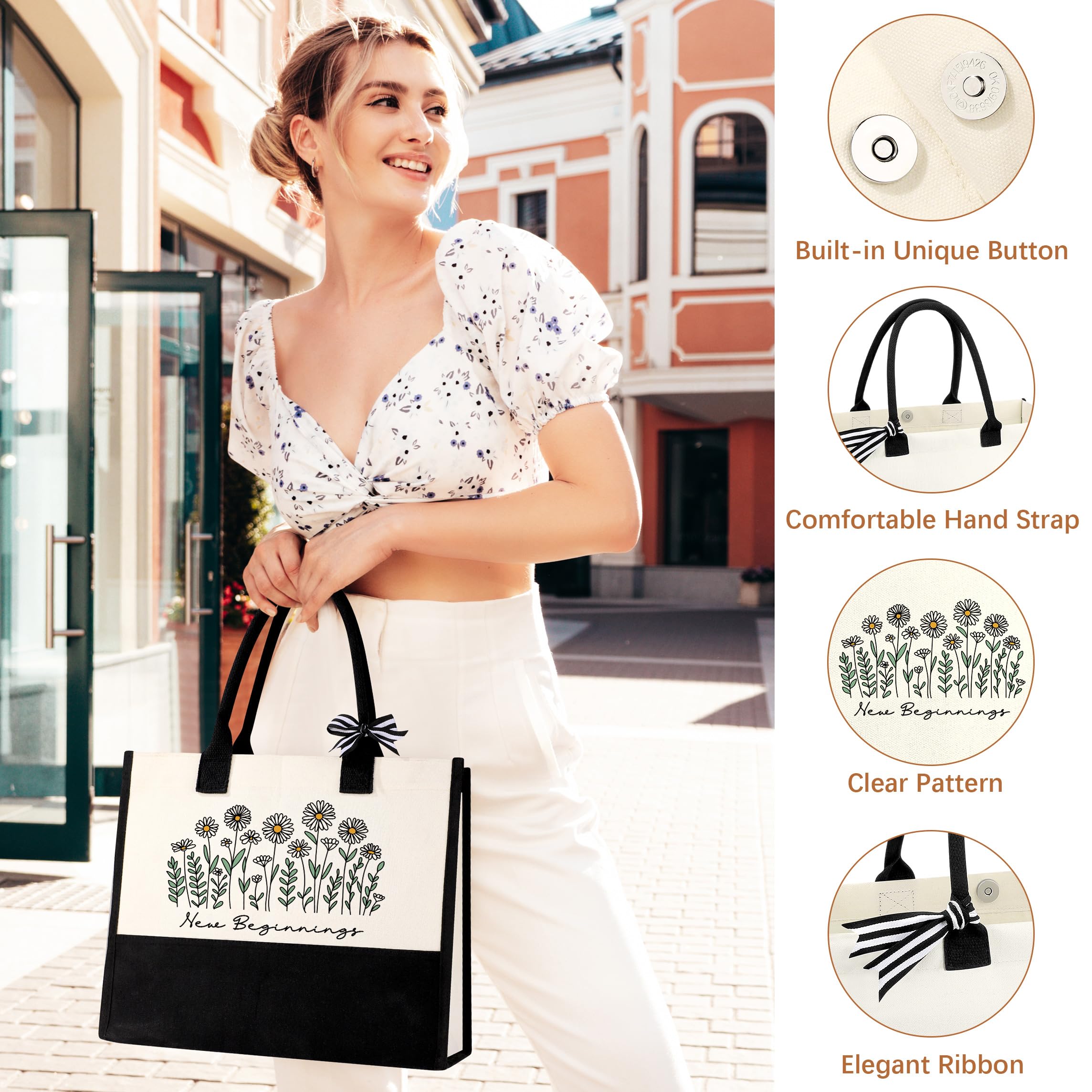 Memgift stylish tote bag for work or travel.