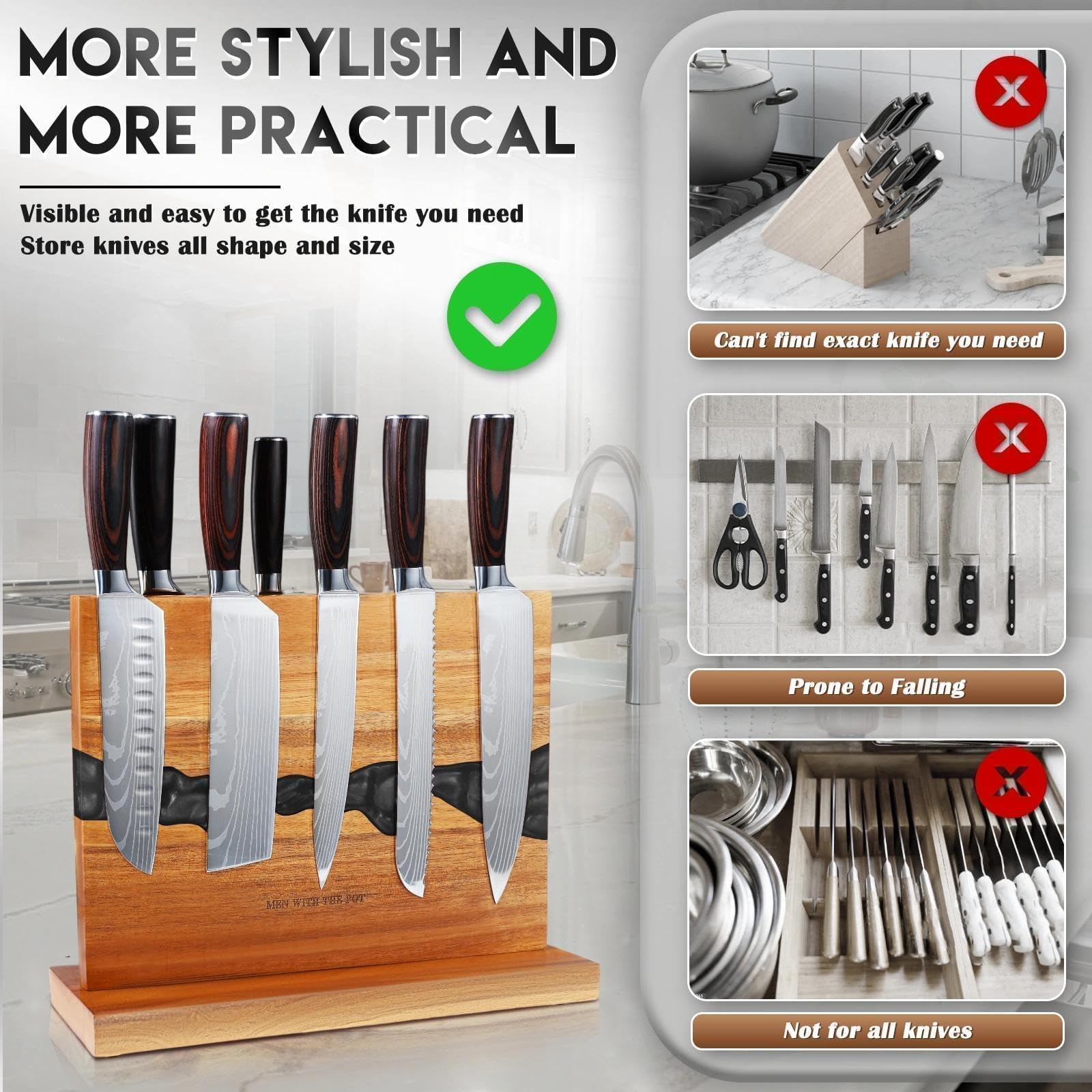 MEN WITH THE POT installation kit included for quick setup