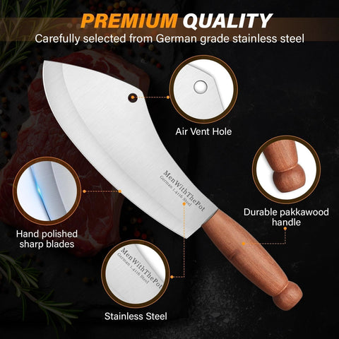 MEN WITH THE POT leather sheath protects blade during transport