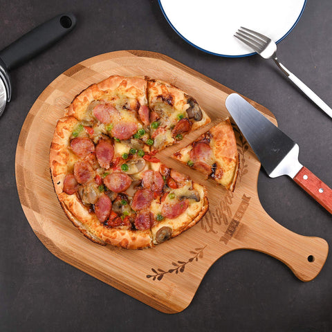Cutting-board side ideal for cheese and fruit prep.