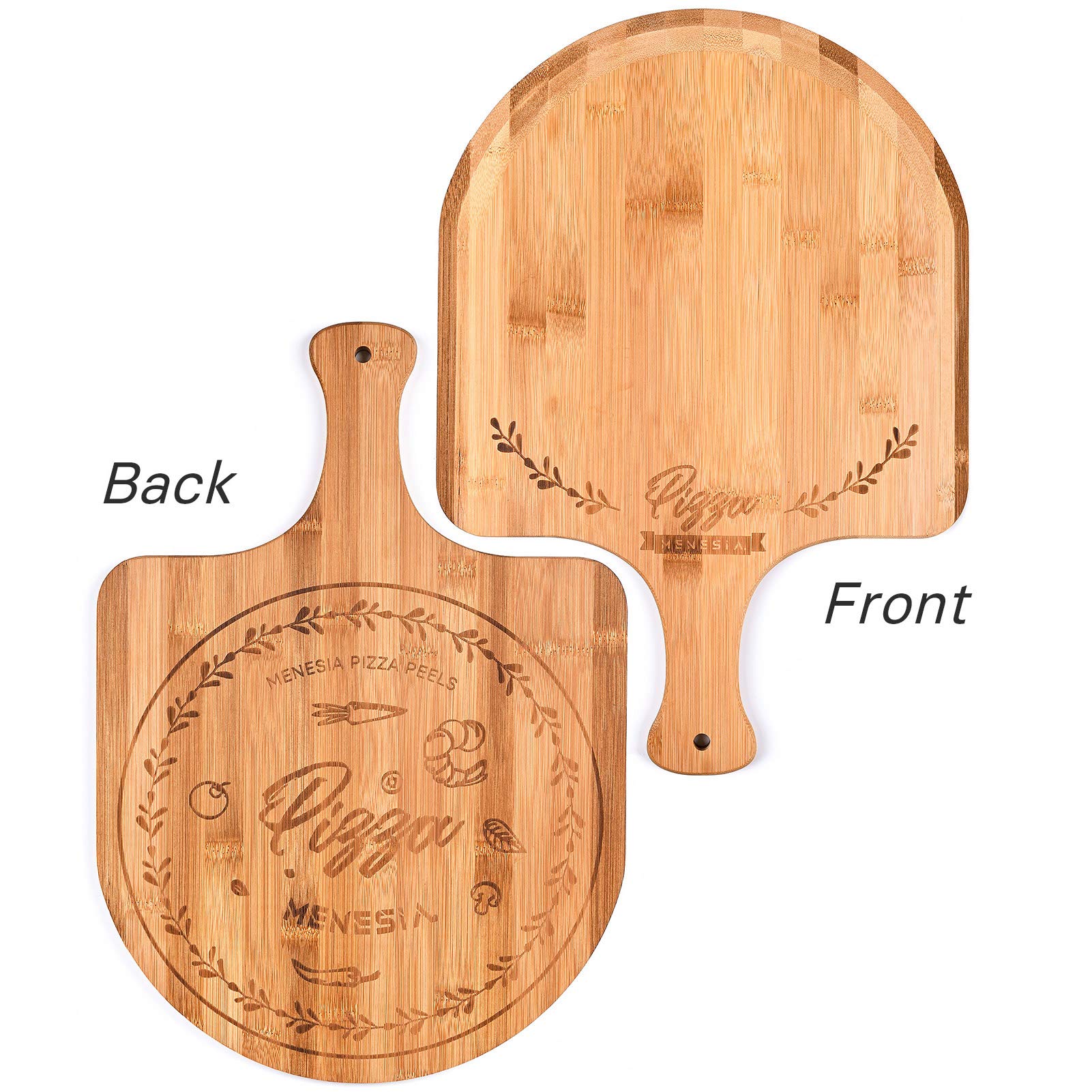 Menesia peel with ergonomic handle provides comfortable grip during sliding.
