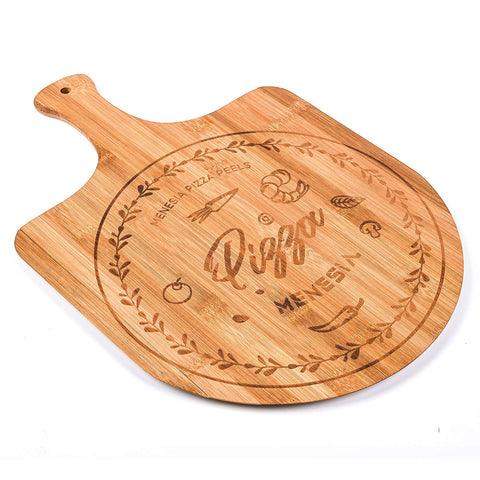 Pattern-side of Menesia bamboo peel shows natural grain for stylish service.