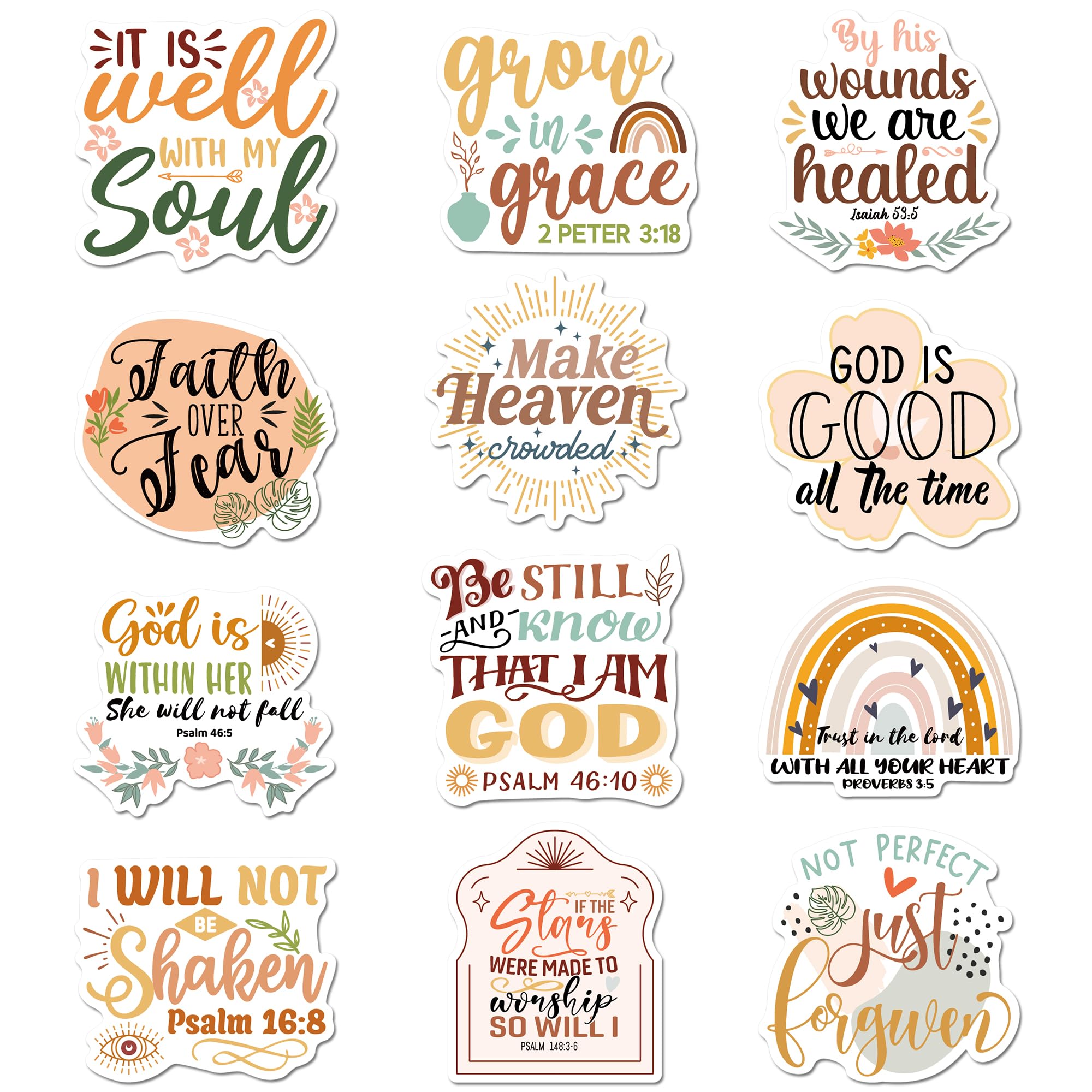 MENIFEND Christian Bible Verse Fridge Magnets in Boho design brighten your fridge and organize reminders.