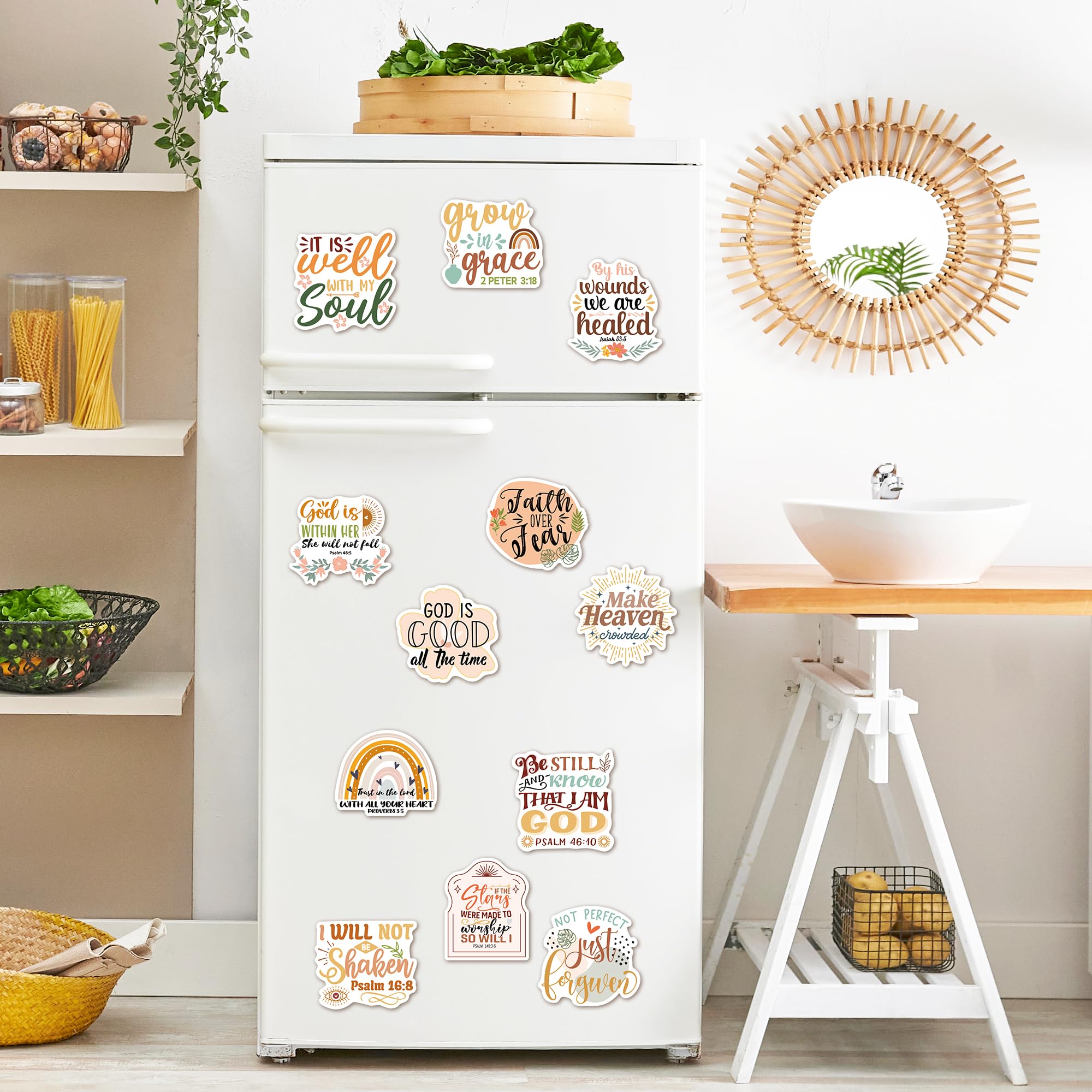 MENIFEND premium quality magnets resist fading while keeping important reminders handy.