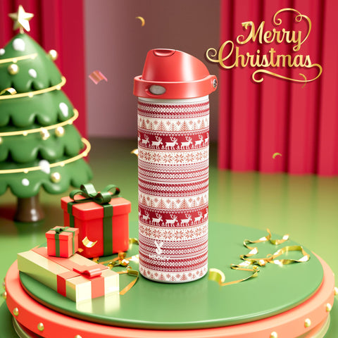 Meoky 24oz bottle with 2-in-1 lid for easy sipping on the go.