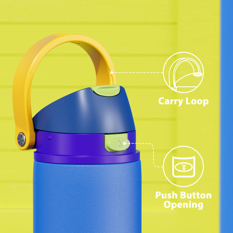Meoky bottle fits most car cup holders for on-the-go hydration.
