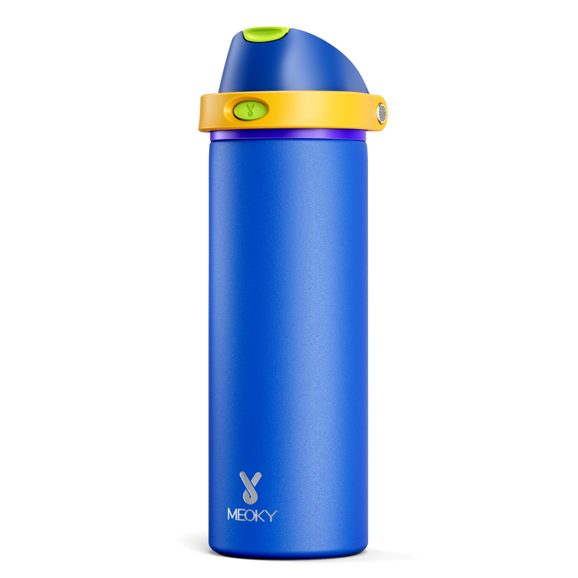 Meoky 24oz insulated bottle with 2-in-1 lid, ready for gym or commute.