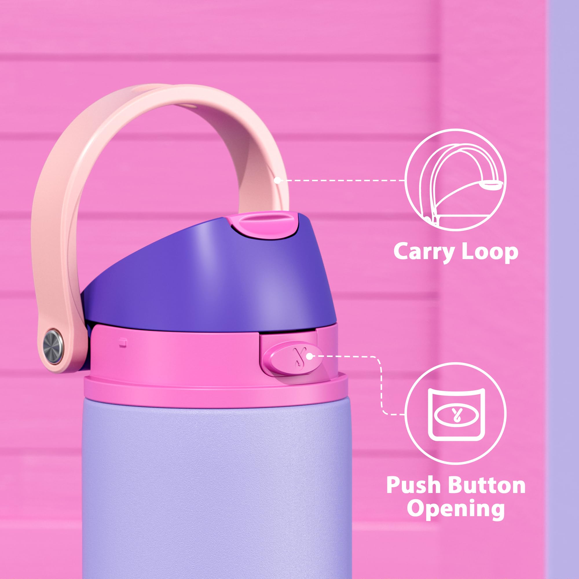 Meoky orchid bottle wide-mouth opening for easy cleaning and ice