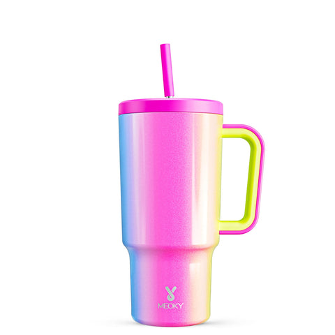 Meoky 30oz tumbler with handle offers a comfortable grip for everyday use.