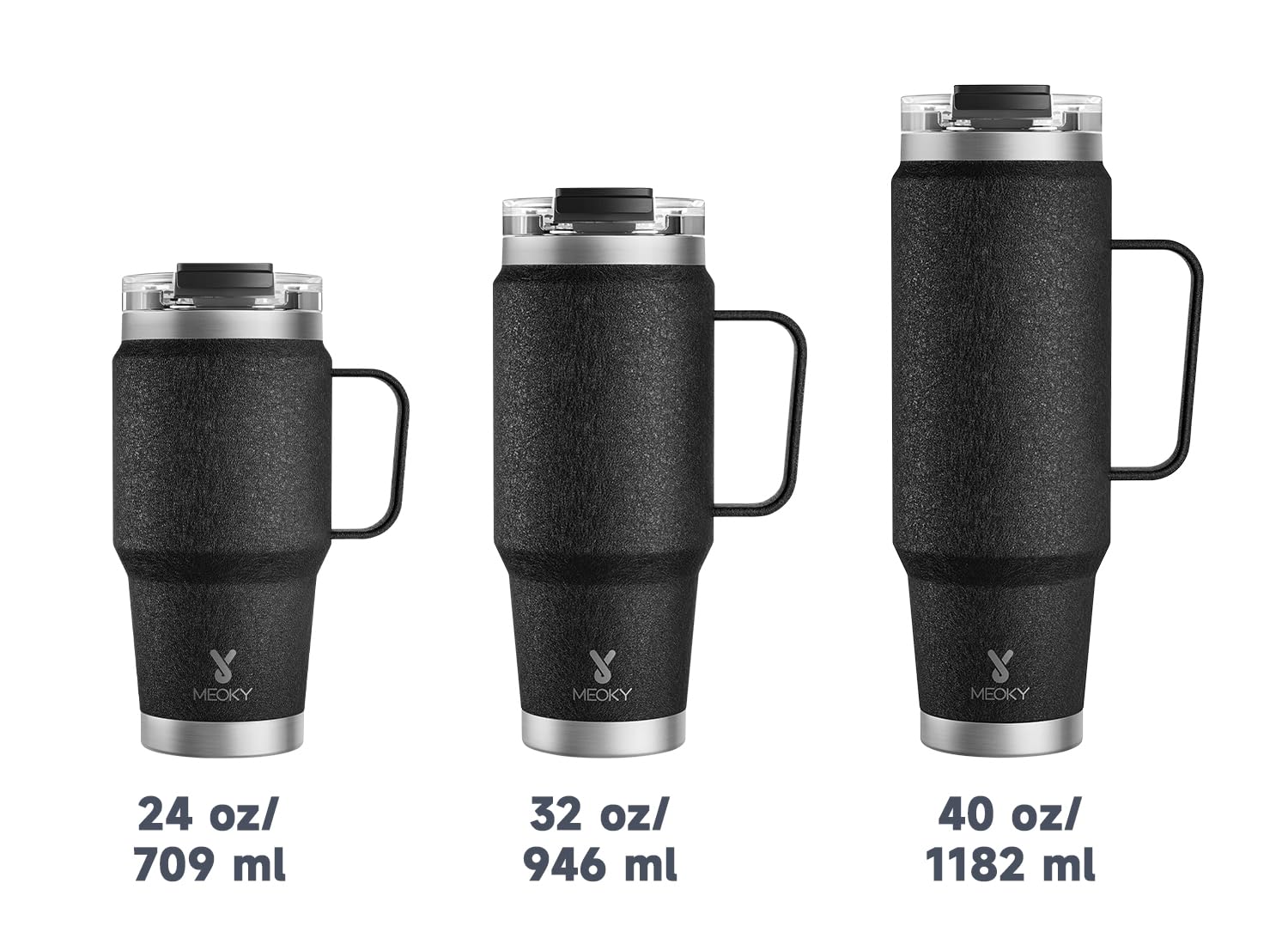 Meoky 32oz tumbler durable stainless steel for outdoor adventures and daily use.