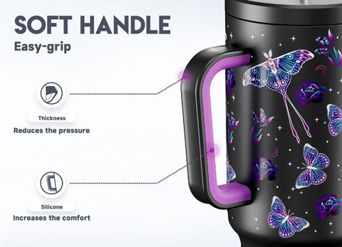 Meoky 40oz tumbler reduces refills and supports long days