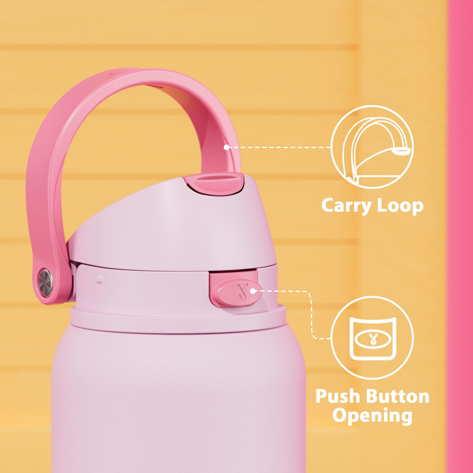 Meoky 40oz insulated bottle BPA-free and safe for daily use