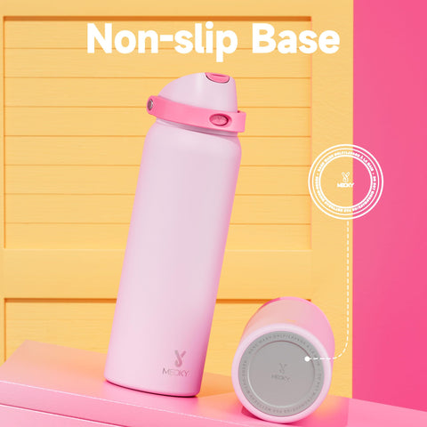 Meoky 40oz insulated bottle easy to clean with wide opening