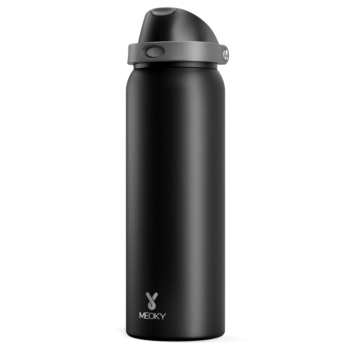 Meoky 40oz insulated bottle lid featuring a 2-in-1 design for sipping on the go