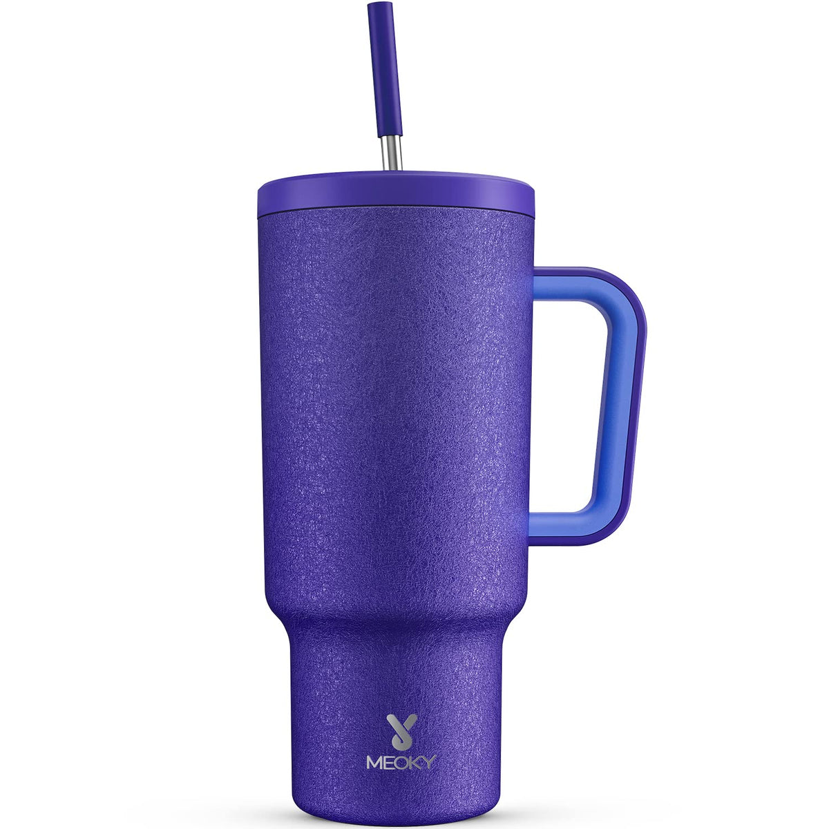 Meoky 40oz tumbler with handle for easy carrying and all-day hydration.