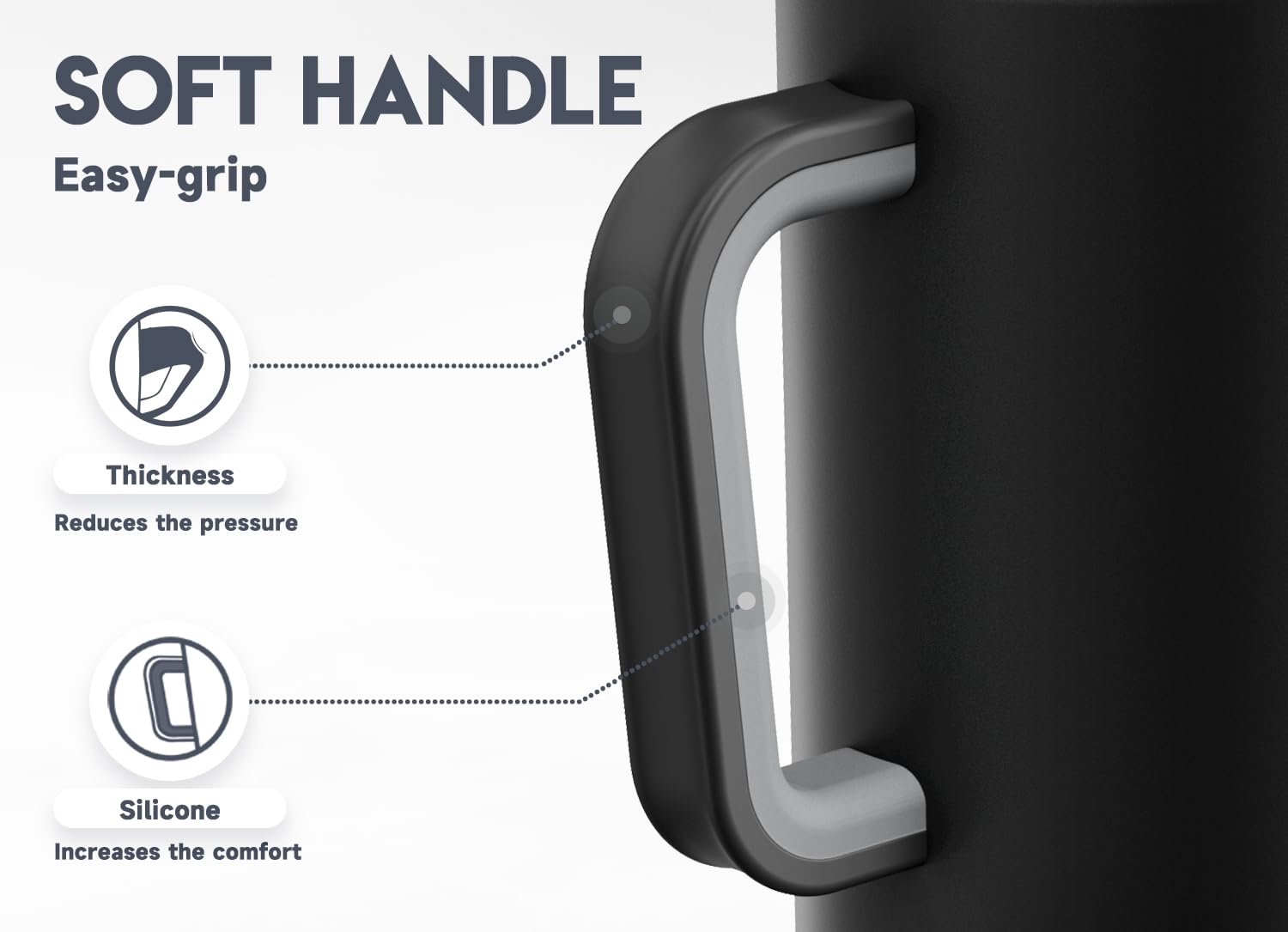 Meoky lid and straw assembly highlights a secure seal and easy use.