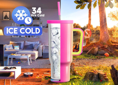 Meoky 40oz tumbler leak-proof lid ensures spill-free transport when straw is closed.