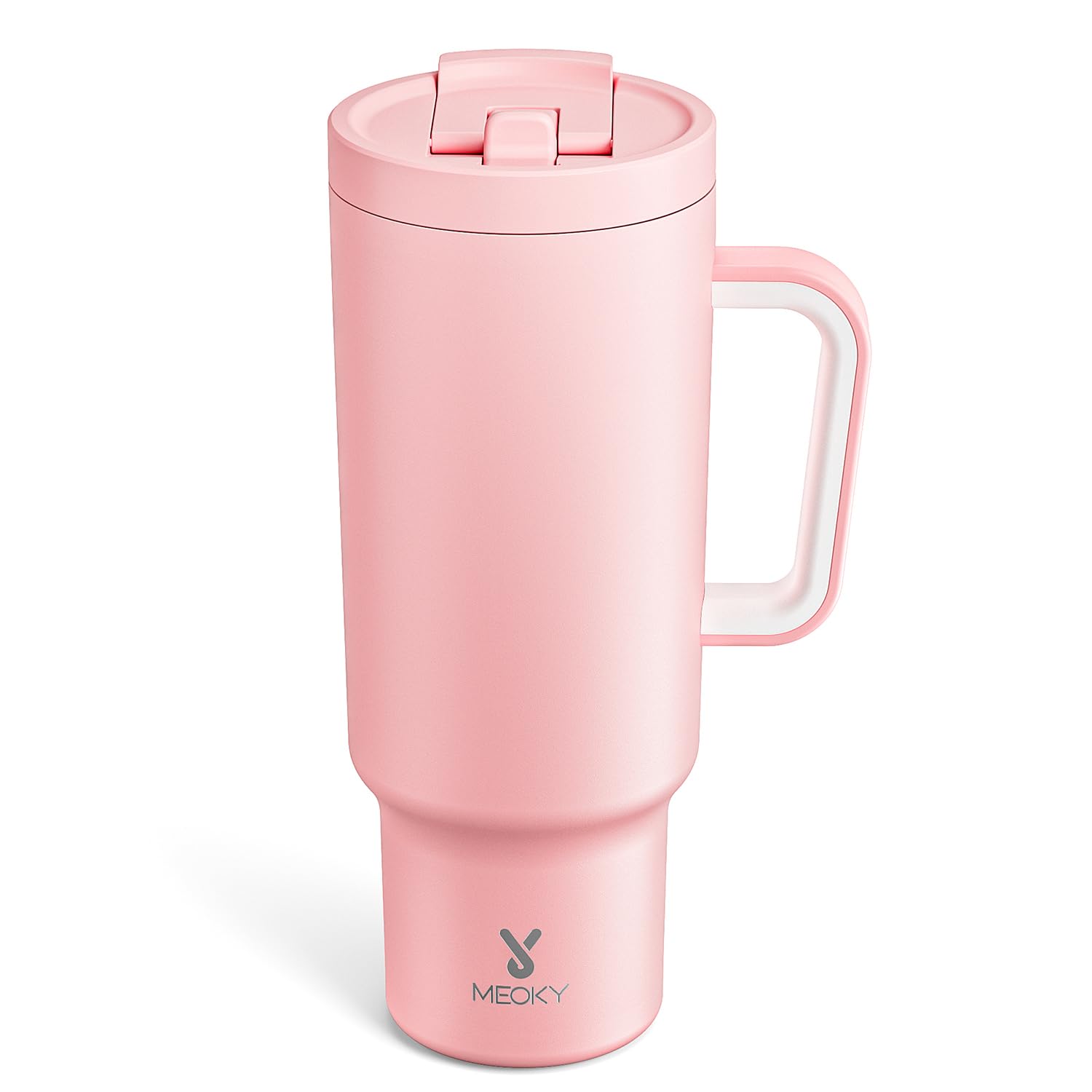 Meoky 40oz tumbler with handle for easy portable hydration.