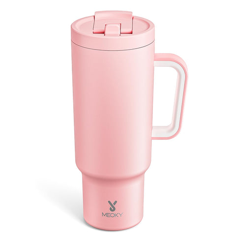 Meoky 40oz tumbler with handle for easy portable hydration.