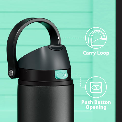 Meoky stainless steel double-wall insulation keeps drinks cold for 24 hours
