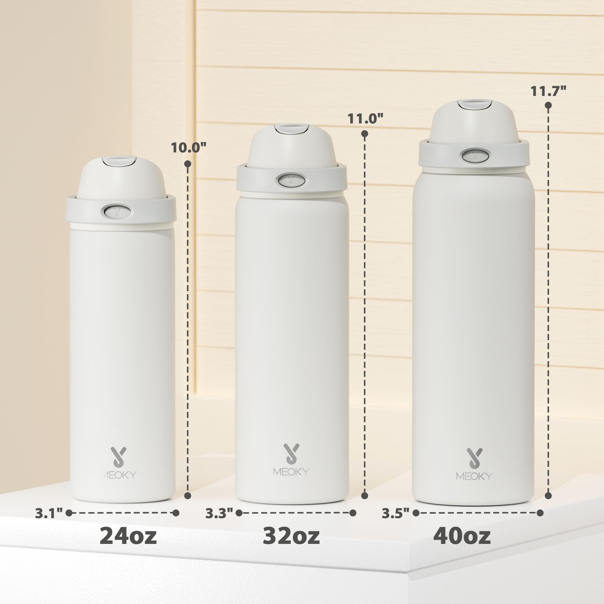 Meoky bottle seal prevents leaks while you move.