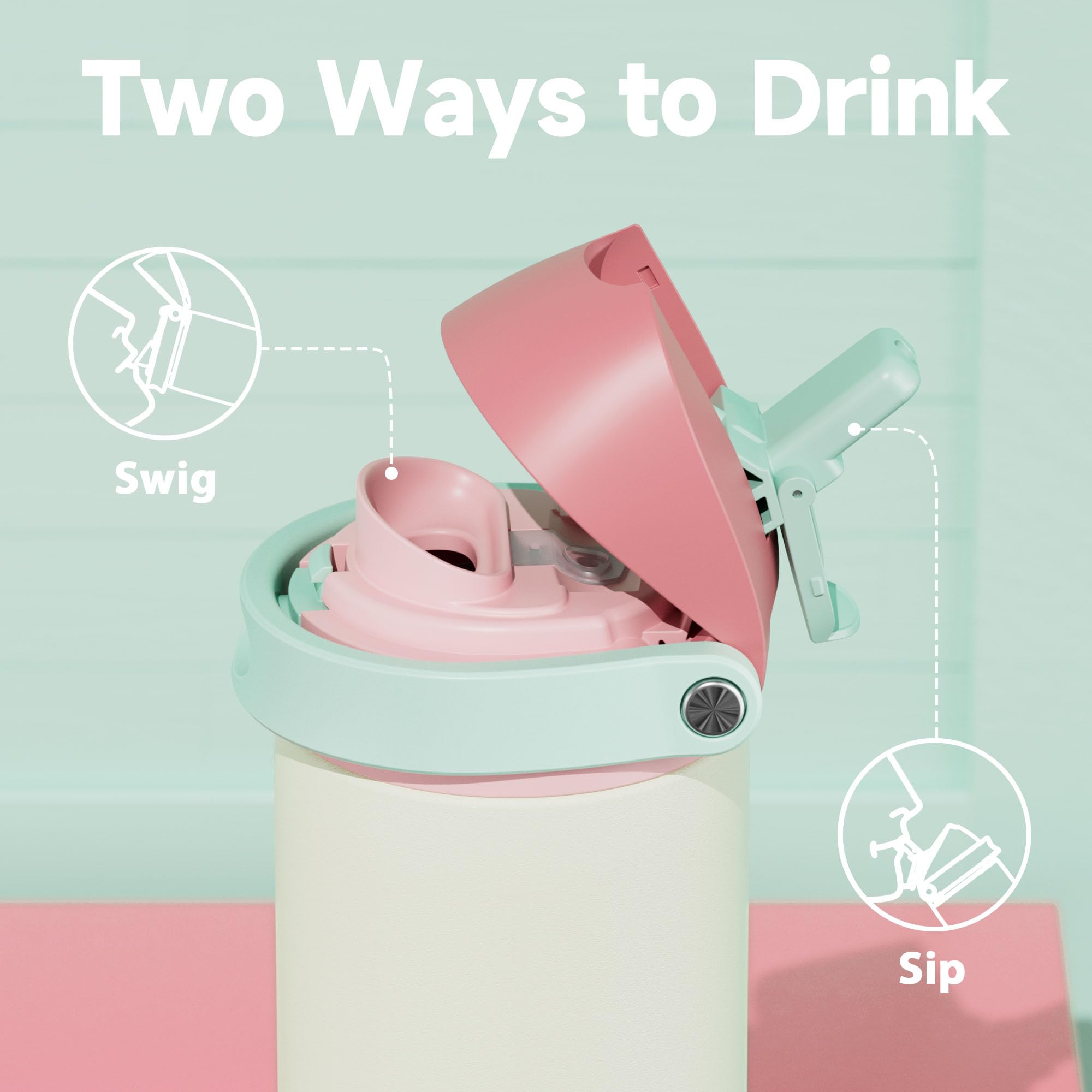 Meoky bottle base with silicone pad protects from dents.
