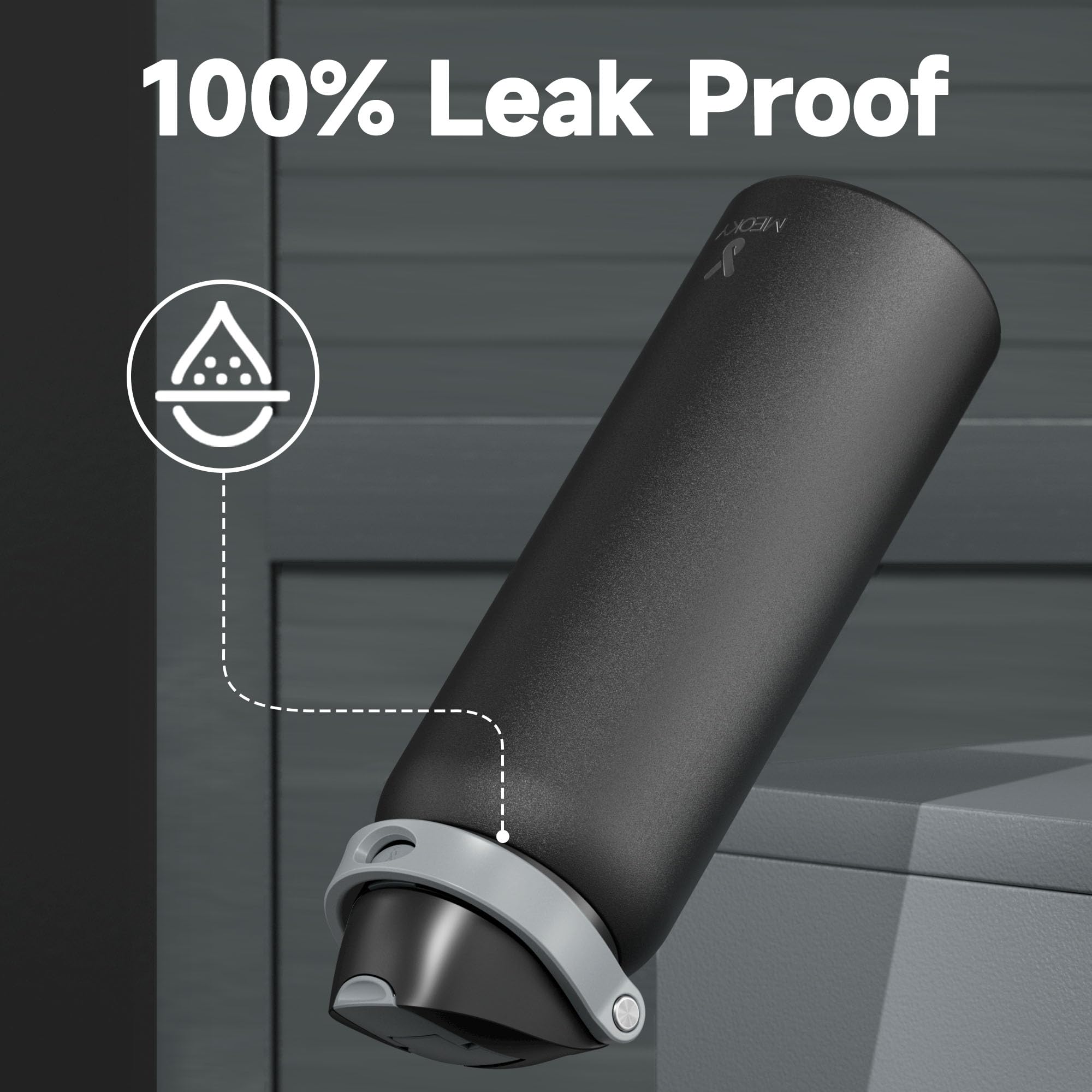 Meoky BPA-free water bottle suitable for gym and outdoors