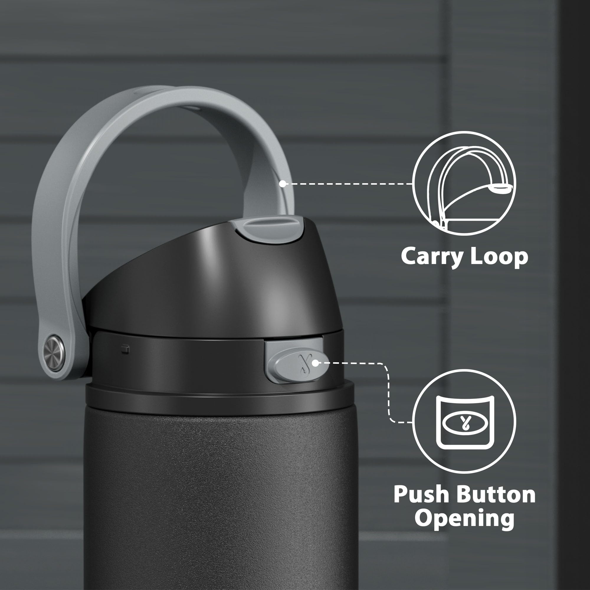 Meoky car cup holder-friendly bottle for convenient commuting.