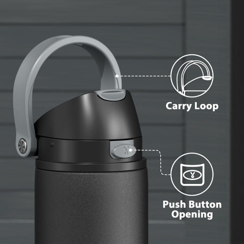 Meoky car cup holder-friendly bottle for convenient commuting.