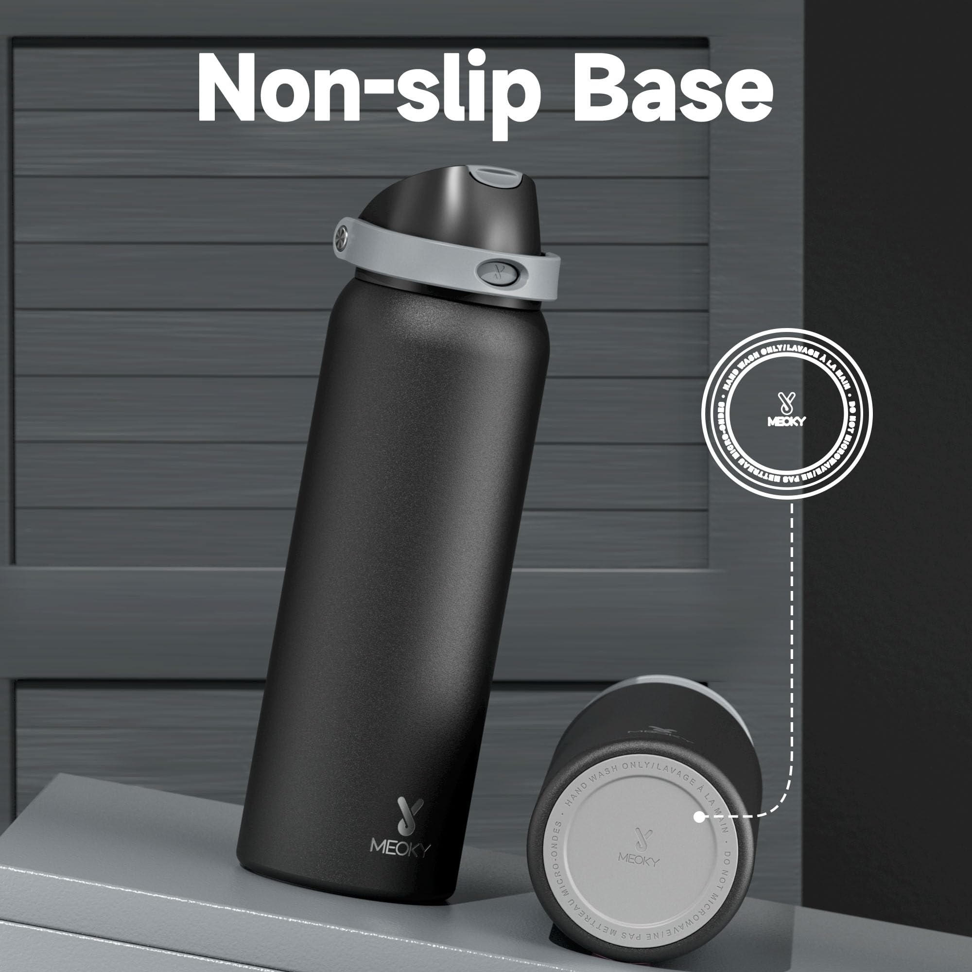 Meoky durable silicone base protection on the bottle bottom