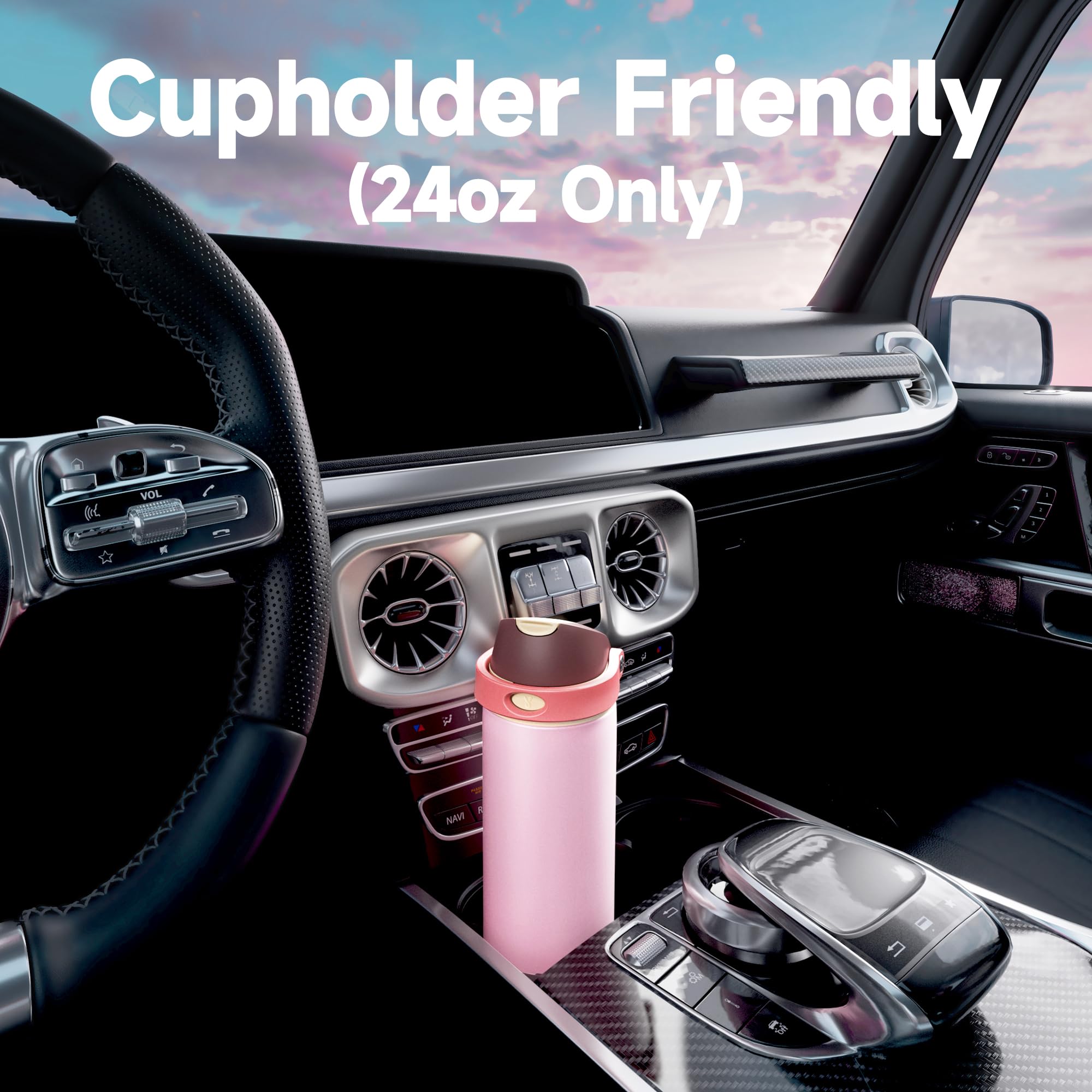 Designed to fit most car cup holders for everyday mobility