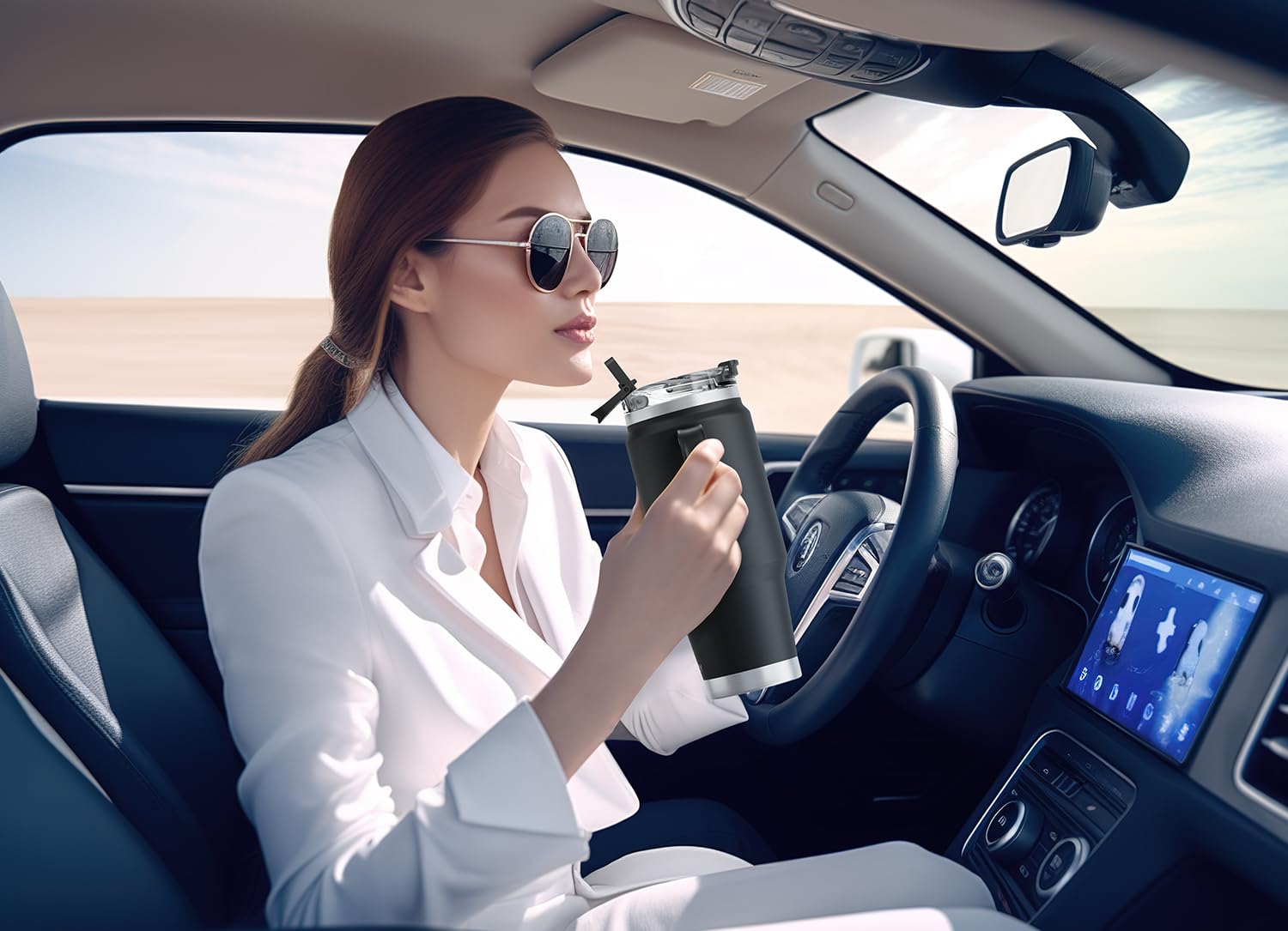 Meoky leak-proof lid demonstrates mess-free sipping during busy days