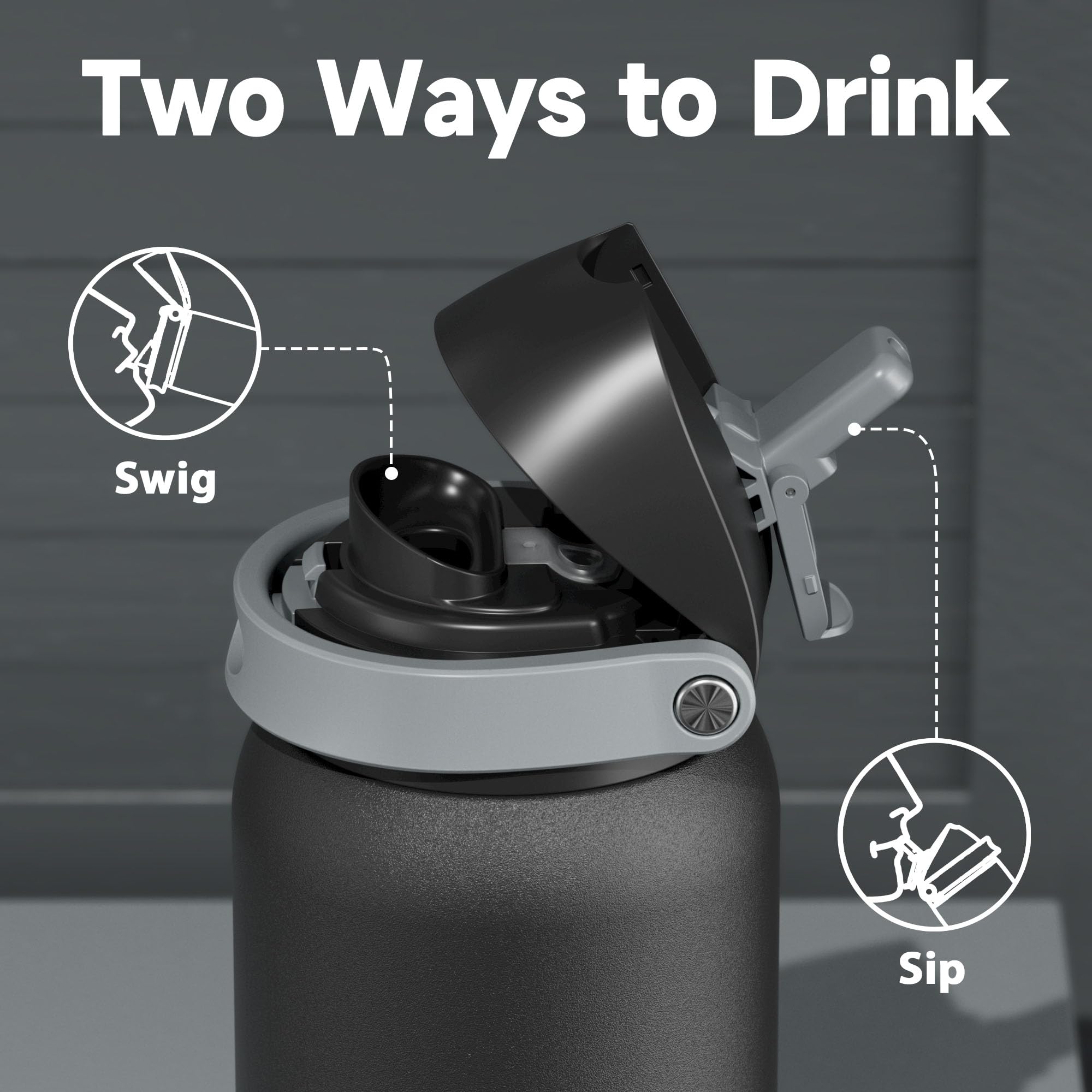 Meoky protective silicone base cushions the bottle from impact