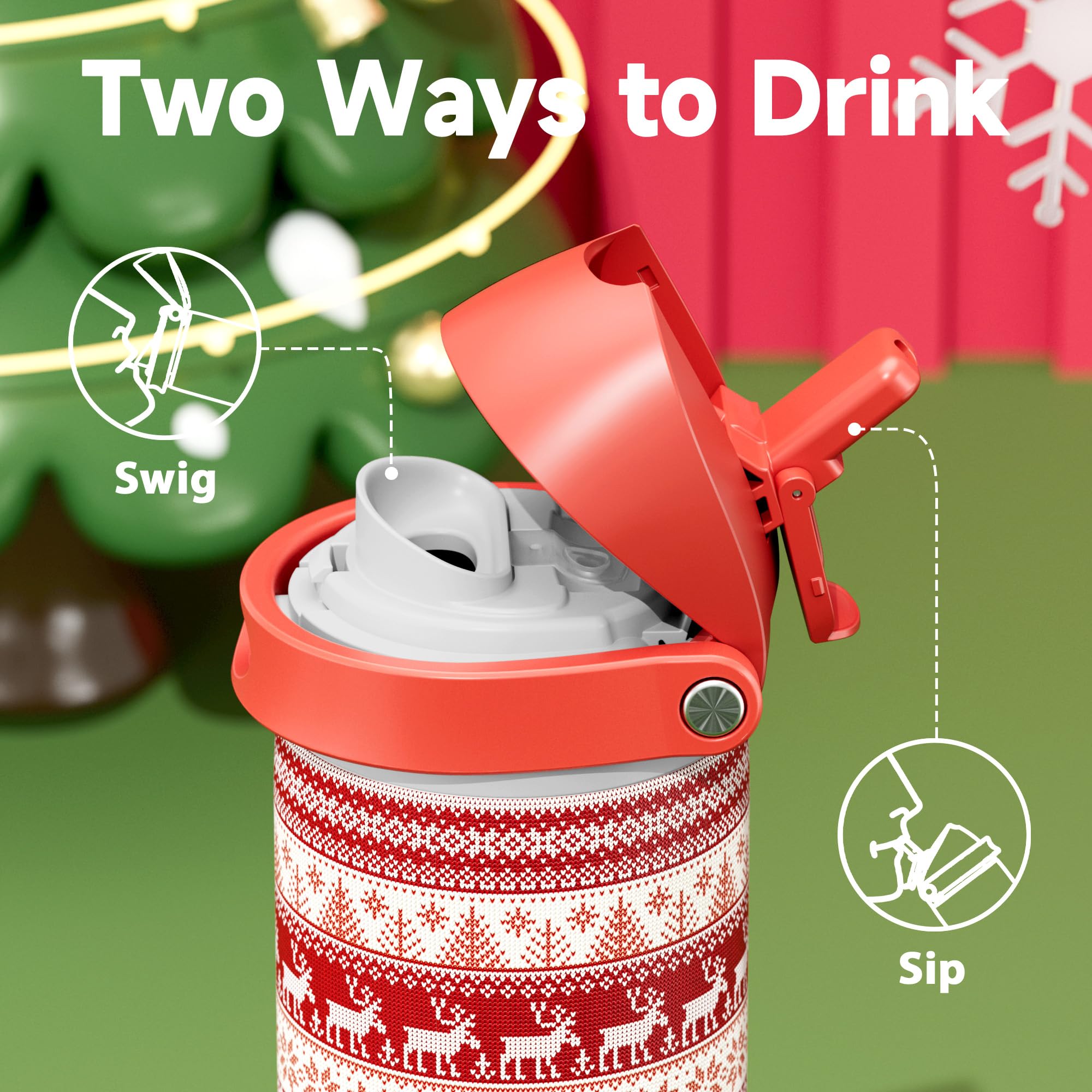 Meoky bottle with push-button spout for quick swigs during workouts.