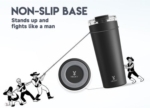 Meoky straw and sip lid offer two drinking options.