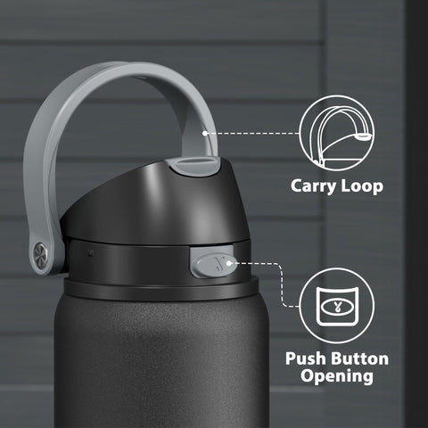 Meoky bottle exterior remains sweat-free during use.