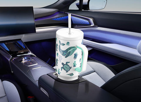 Meoky travel-friendly lid and straw for car, gym, and office use