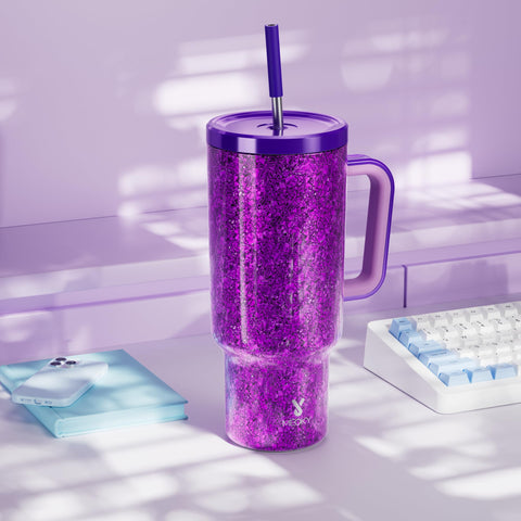 Meoky travel-ready tumbler supports car, office, and home use without leaks.