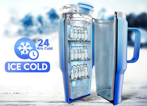 Meoky two-in-one straw lid ideal for icy beverages on the move.