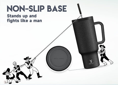 Meoky wide grip handle offering comfortable hold during commutes.