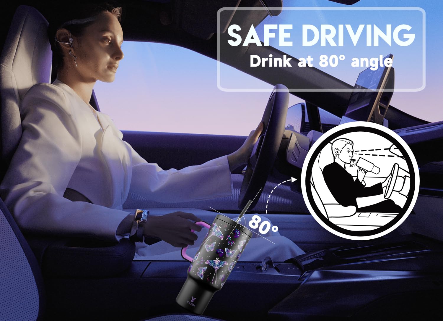 Meoky wide, thick handle offers a comfortable grip during use